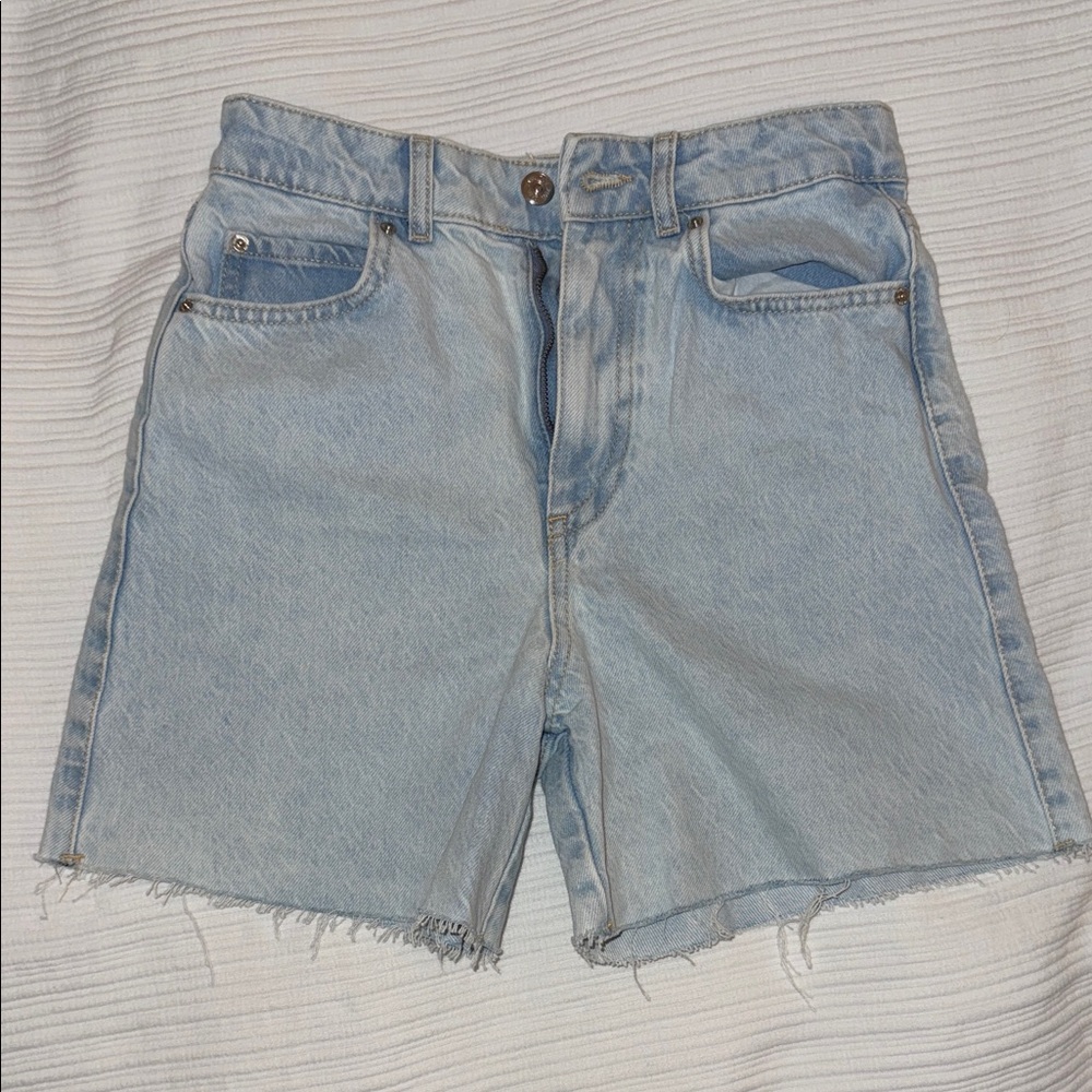 Zara Light Blue Jean Shorts